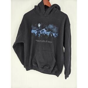 Hurricane Ridge Olympic National Park Black Hooded Sweatshirt Men's L